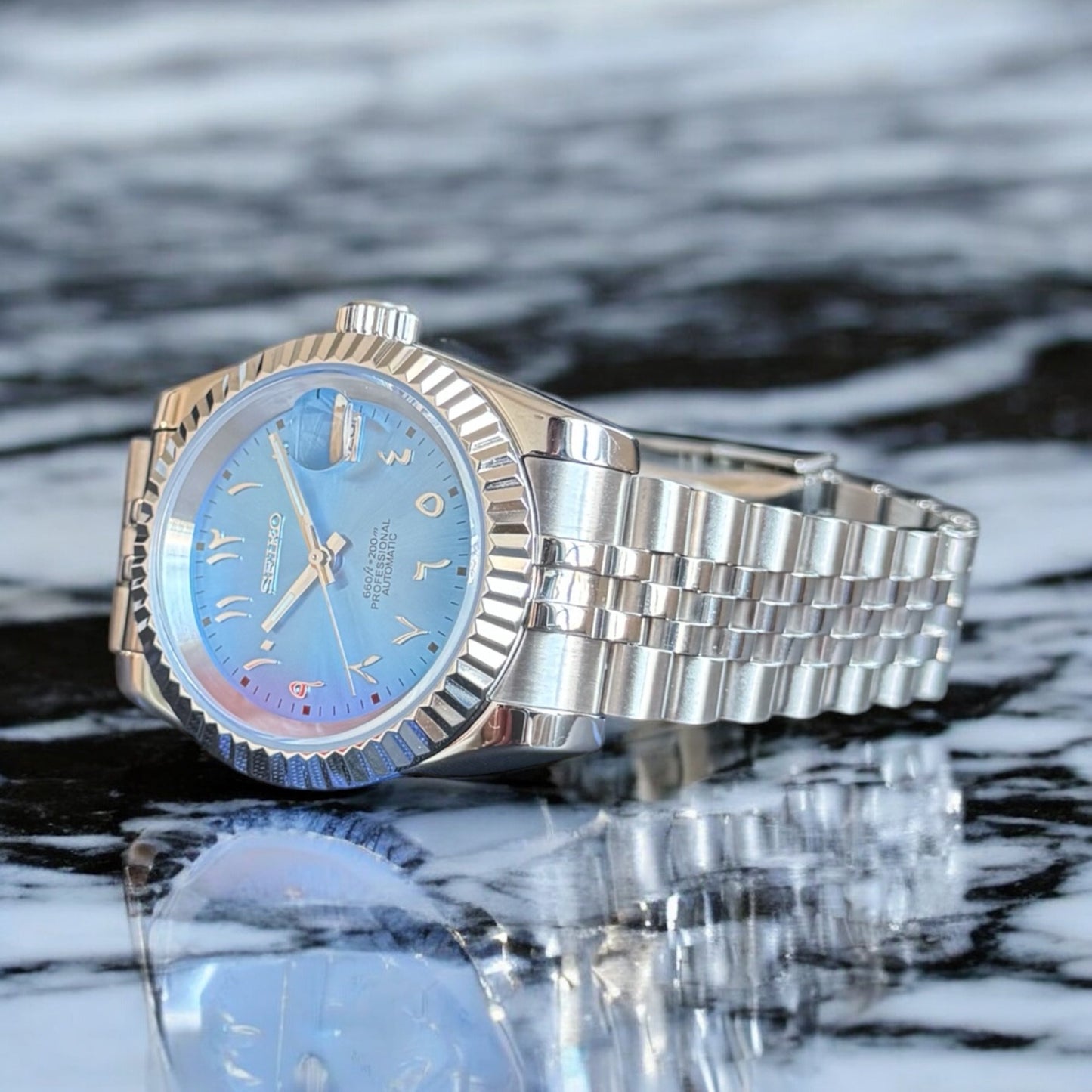 SEIKARABIC DIAL - BLUE CRYSTAL